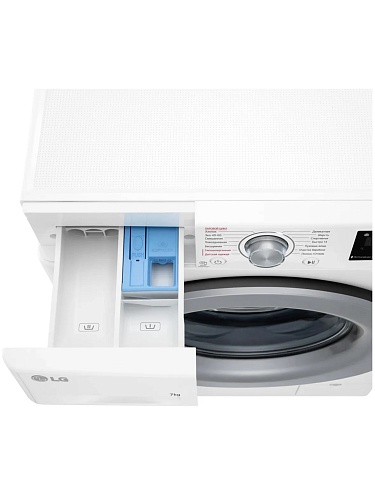 Стиральная машина LG F2V3HS4W (47,5см / 7кг / 1200об / пар / Tub Clean / Inverter Direct Drive / A)-6