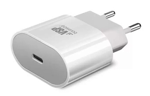 Сетевое зарядное устройство Borasco (PD 20W Type-C, 3А), белое-0