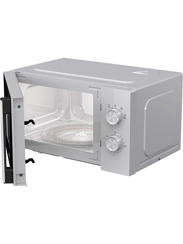 Микроволновая печь Gorenje MO20E1WH (Essential / 20 л, 800 Вт, переключатели поворотный механизм, белый/черный)-3