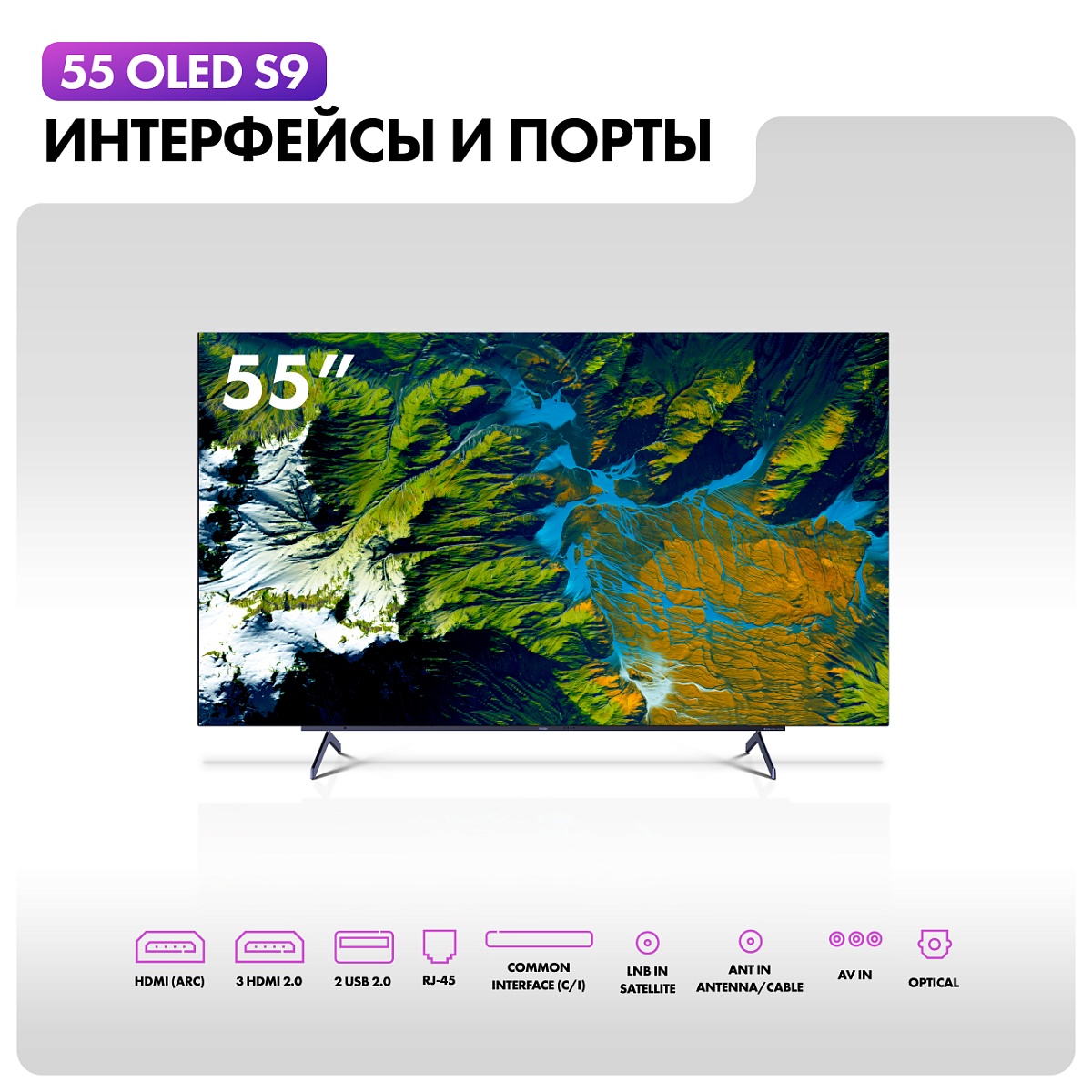 Телевизор Haier 55" OLED H55S9UG PRO 4K UHD Android TV 120 Hz
