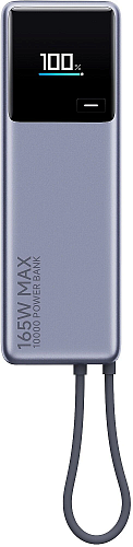 Портативная батарея Xiaomi Power Bank 165W 10000mAh, встроенный кабель (BHR9361GL)