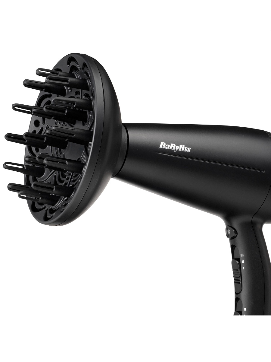Фен BaByliss D572DE (2200 Вт / 3 режима / холодный воздух / шнур - 1,95 м / диффузор)