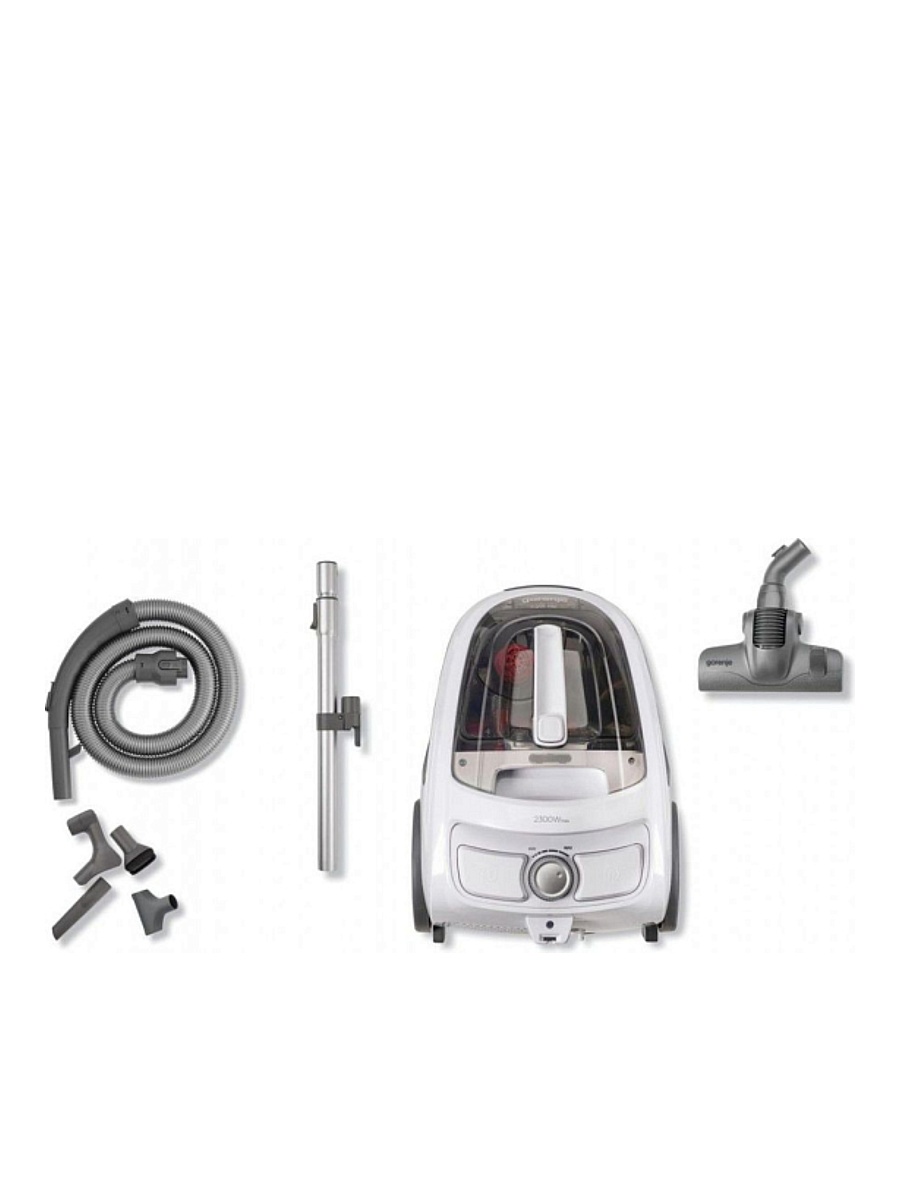 Пылесос Gorenje VC2301SPWCY (2300/400Вт, контейнер 1,7л, белый)-0