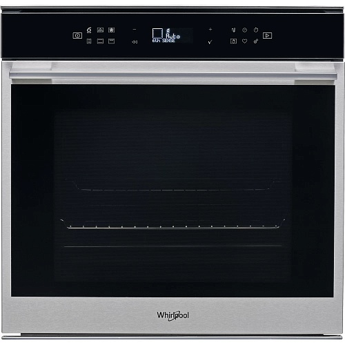 Духовой шкаф Whirlpool W7 OM4 4S1 H (73 л / до 250 °C / Нерж. сталь, стекло / SmartClean (очистка паром) / Гриль / Телескоп. напр. / SoftClose / A+)-0