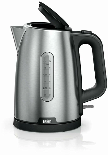 Чайник Braun WK1500BK (2200Вт / 1,7л / металл)-0
