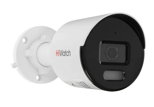 Видеокамера IP HiWatch DS-I450L(С) (2.8мм) уличная, 4МП, ColorVu, Микрофон, MicroSD
