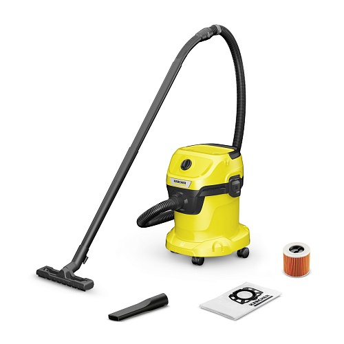 Пылесос Karcher WD 3 V-15/4/20 1.628-104.0 (1000Вт, мусоросборник 15л, желтый)