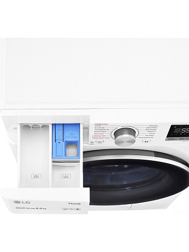 Стиральная машина LG F2WR709S2W (47.5см / 9кг / 1200об / пар / добавление белья / AI DD ™ / TurboWash™ 360˚ / Wi-Fi / Inverter Direct Drive / A+++)-4