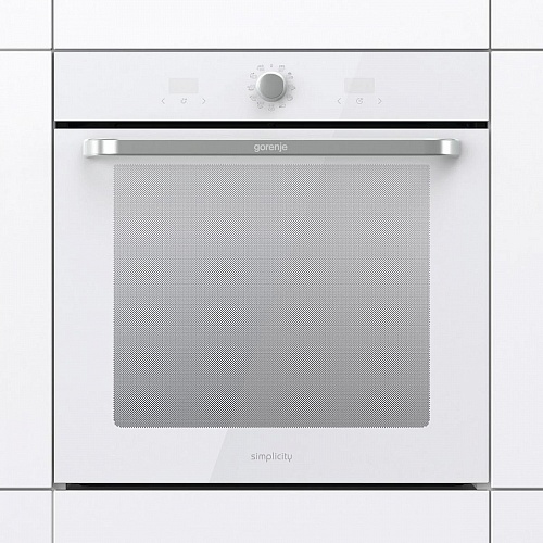 Духовой шкаф Gorenje BOS6737SYW (Simplicity / 77 л / до 300 °C / Белый, стекло / AquaClean / PerfectGrill / телескоп. напр. (x2) / А / IconLED)-0