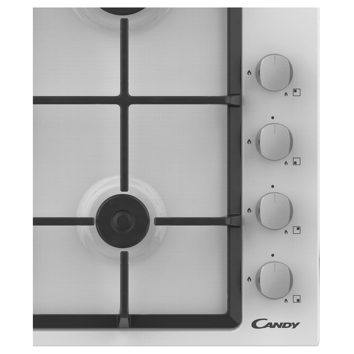 Поверхность газовая Candy CHG6LW (Smart / Белый / Сталь / Чугун)