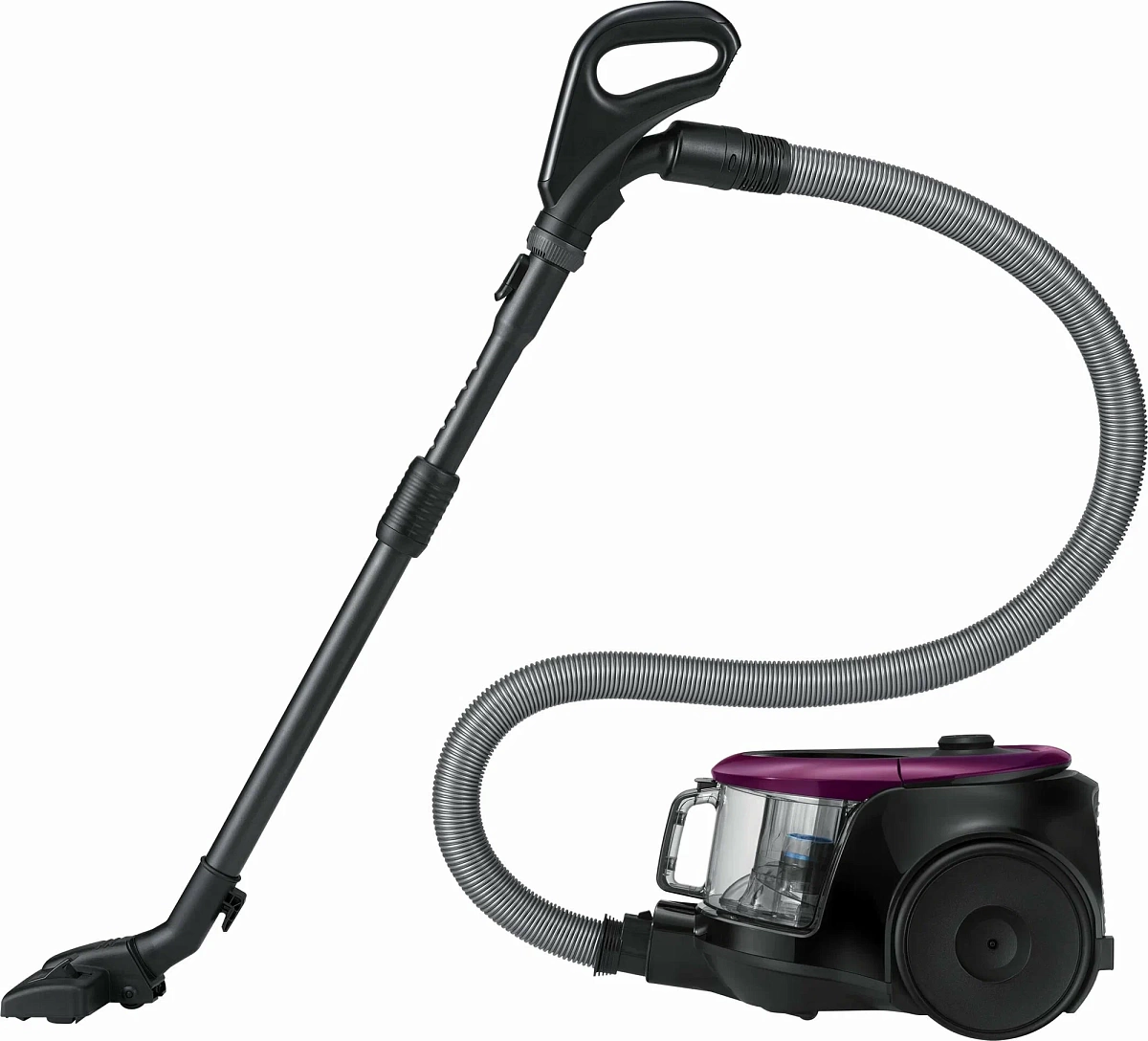 Пылесос Samsung VC18M2110SP (1800/380 Вт, контейнер, 1,5л, фиолетовый, Anti-tangle turbine, ручка Easy Grip)