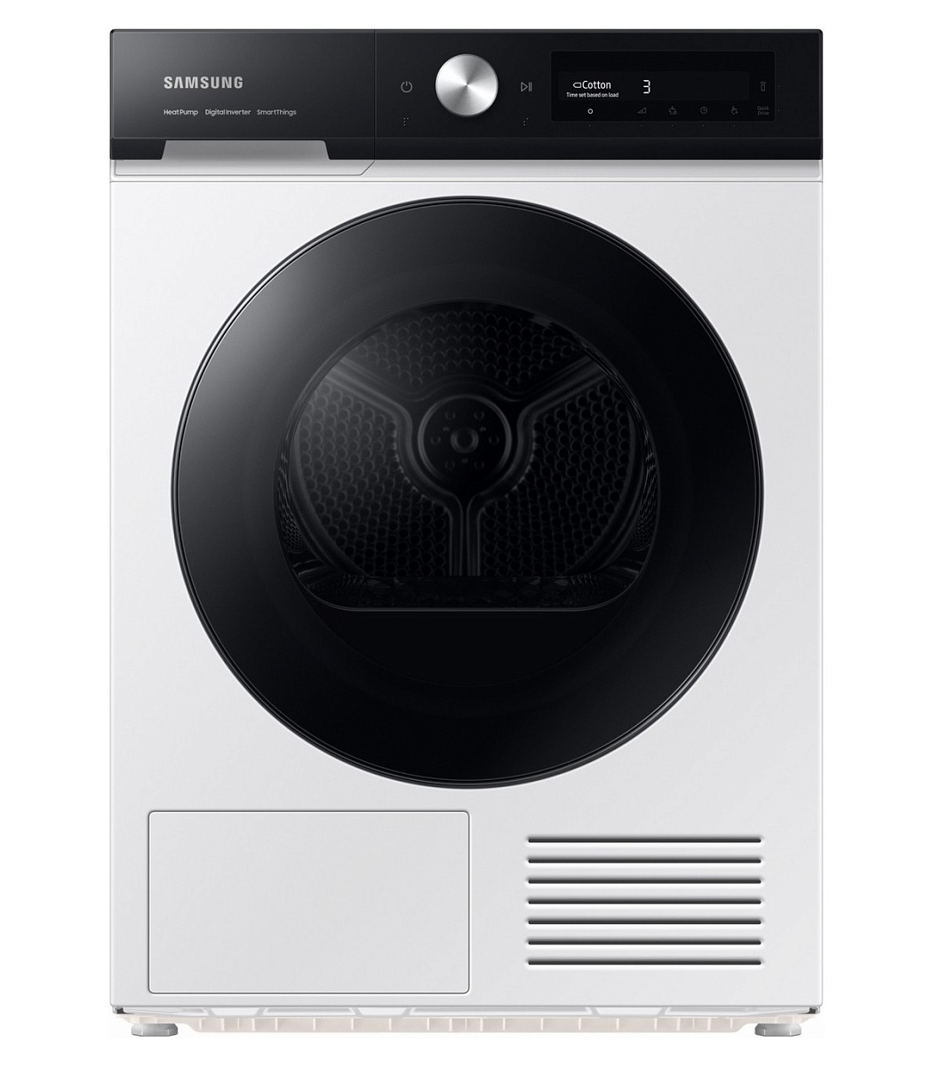 Сушильная машина с тепловым насосом Samsung DV90BB7445GE/S7 (BESPOKE AI / 65см / 9кг / SuperSpeed / AI Dry™ / Hygiene Care / Wi-Fi / А+++)