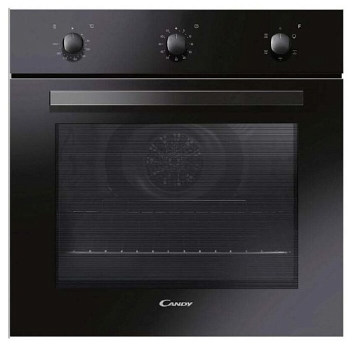 Духовой шкаф Candy FCP502N/E (Timeless / 65 л / до 250 °C / Чёрный, стекло / Гриль / Рельефные направляющие / A)-0