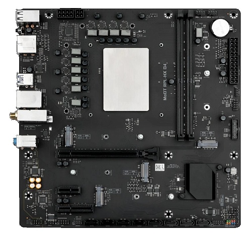 Материнская плата MAXSUN MS-MoDT 12600НХ МАТХ D4 [Intel 12600HX, 2xDDR4, 4xM2, 8xSATA, HDMI+DP, Micro-ATX] (батарея CR2032 не установлена)