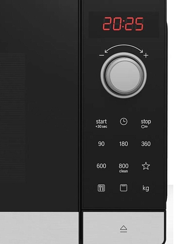 Микроволновая печь BOSCH FEL023MS2 (20 л, 800 Вт, переключатели поворотный механизм, сенсор, гриль, дисплей, черный)-1