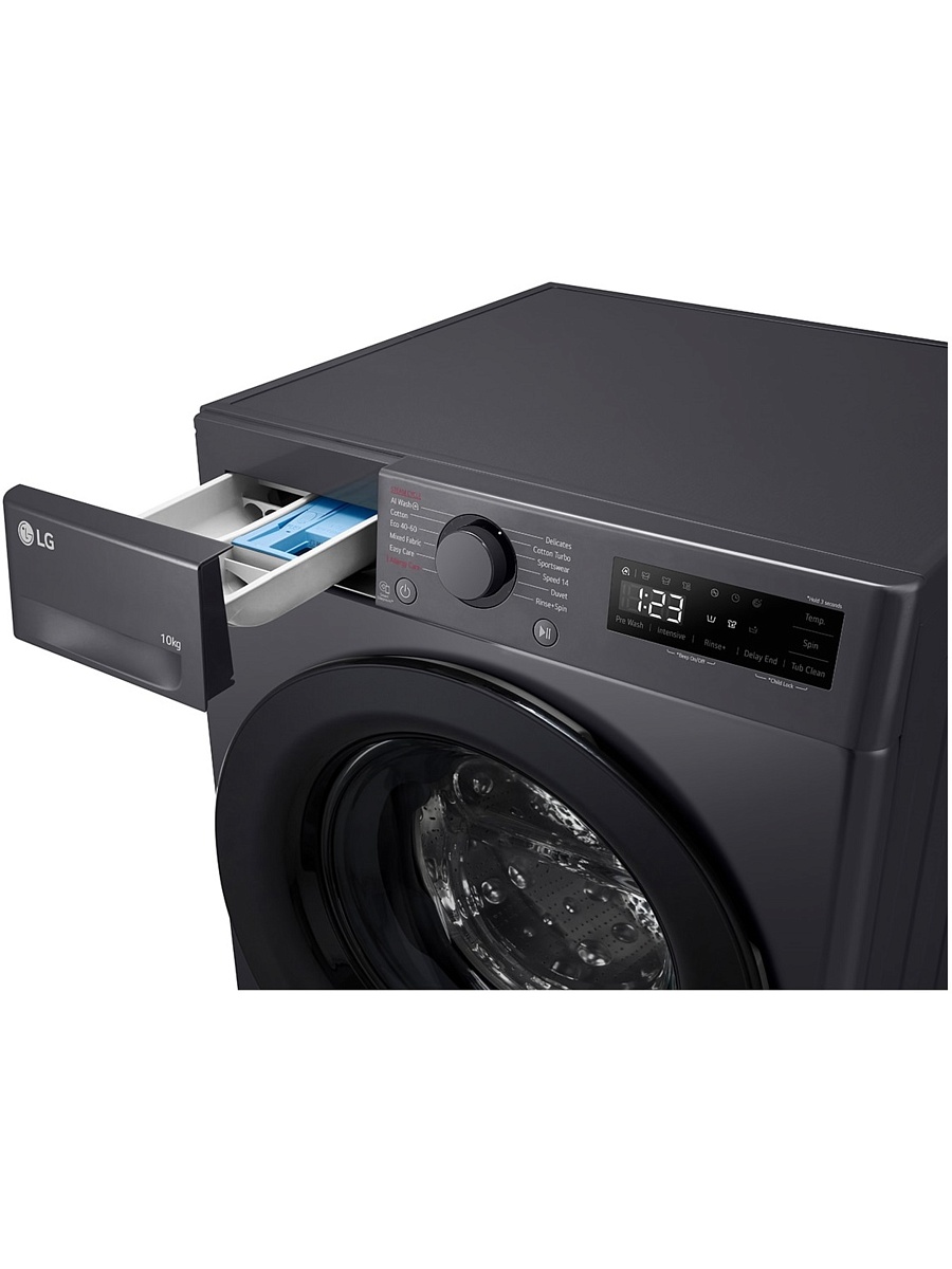 Стиральная машина LG F4WR510SBM (56,5см / 10кг / 1400об / пар / AI DD / Steam / Smart Diagnosis / Inverter Direct Drive / A+++ / Чёрная)-4
