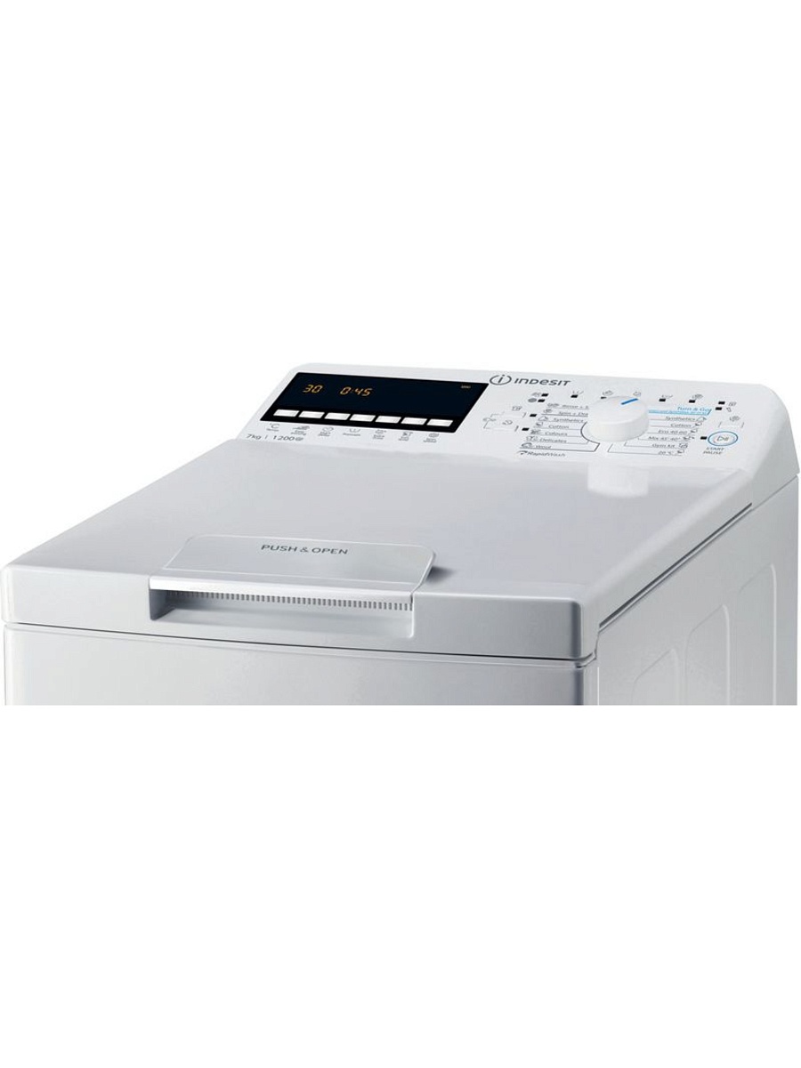 Стиральная машина вертикальная Indesit BTW B7220P EU/N (60см / 7кг / 1200об / Water Balance Plus / RapidWash / А+)-1