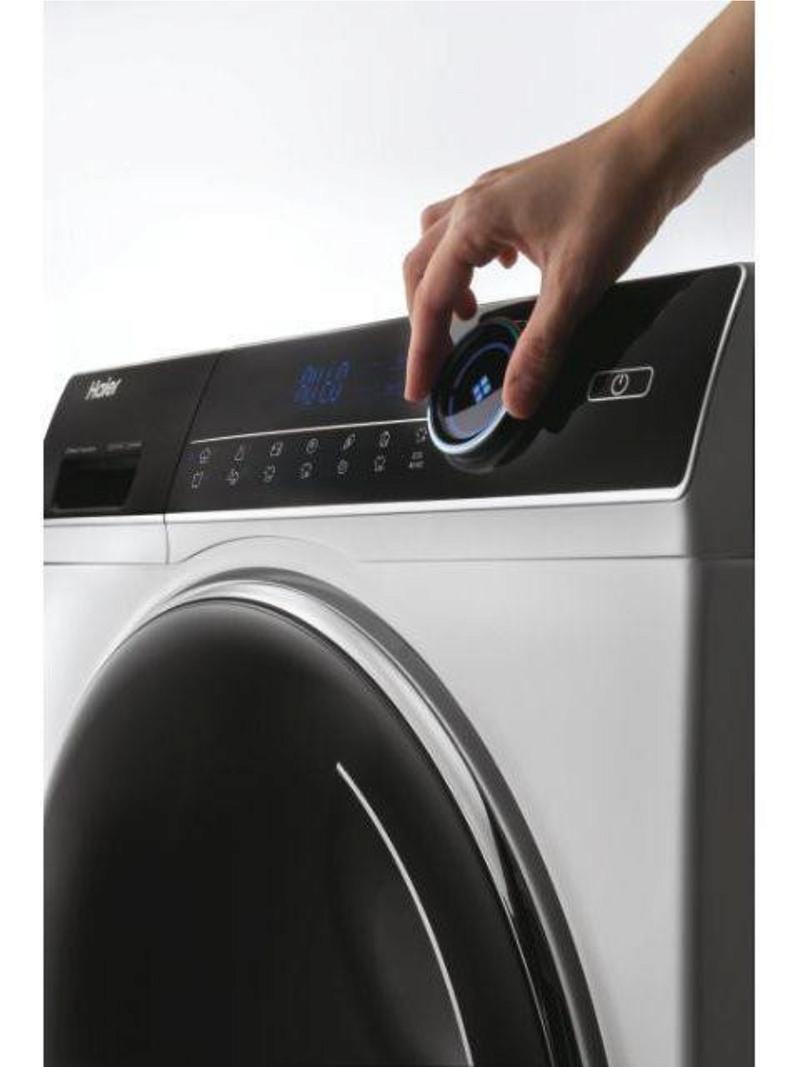 Стиральная машина Haier HW80-B14979 (I-Pro Serie7 / 55 см / 8кг / 1400об / пар / Smart Dual Spray / Direct Motion / A+++)
