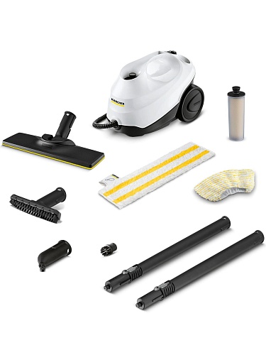 Пароочиститель Karcher SC3 EasyFix Белый (напольный/ 1900 Вт/ бак - 1000 мл, 40 г/мин/ 3.5 Бар)
