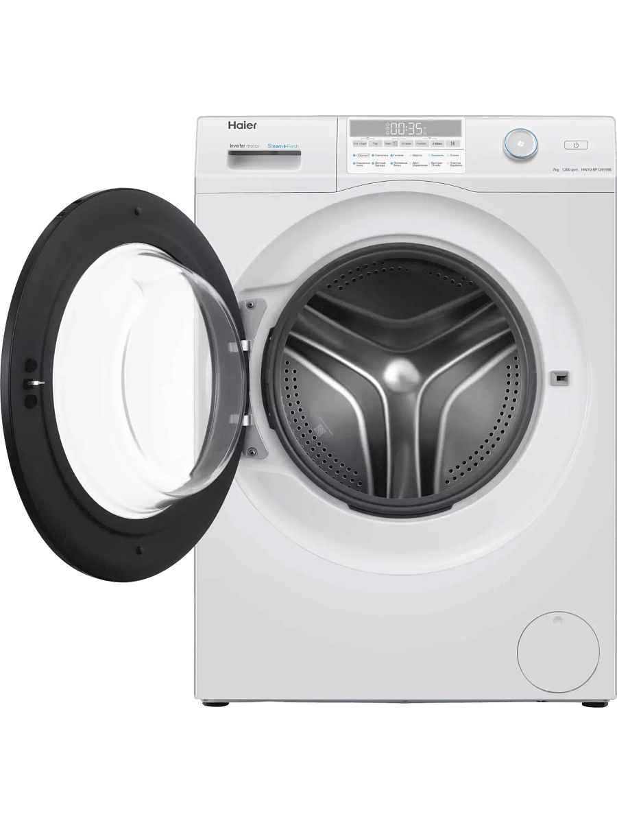Стиральная машина Haier HW70-BP12959BE (45.4 см / 7кг / 1200об / пар / i-Time / Smart Dual Spray / Wi-Fi(evo) / Invertor / A+++)-2