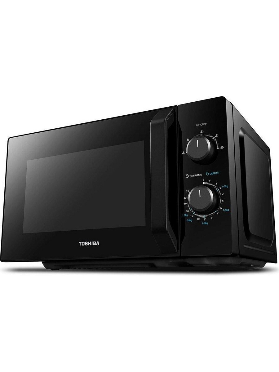 Микроволновая печь Toshiba MW2-MM20P(BK) (20 л, 800 Вт, переключатели поворотный механизм, чёрный)-1