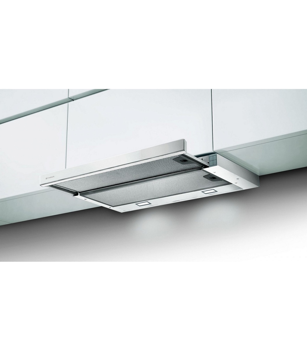 Вытяжка телескопическая Faber Flexa NG Glass LUX WH A60 (420 м³/ч / 125 Вт / LED освещение 2x4 Вт / ширина - 59.8 см / белое стекло)