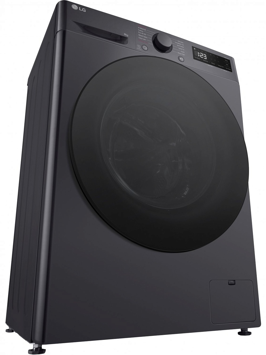 Стиральная машина LG F2WR508S2M (47.5см / 8кг / 1200об / пар / добавление белья / AI DD ™ / Smart Diagnosis / Inverter Direct Drive / A+++ / Чёрная)-11