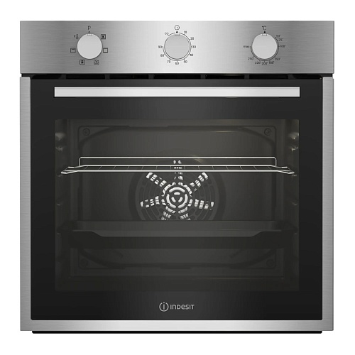 Духовой шкаф Indesit IFE 2630 IX (66 л / до 280 °C / Нерж. сталь / Паровая очистка / Гриль / Съемные направляющие / А)-0