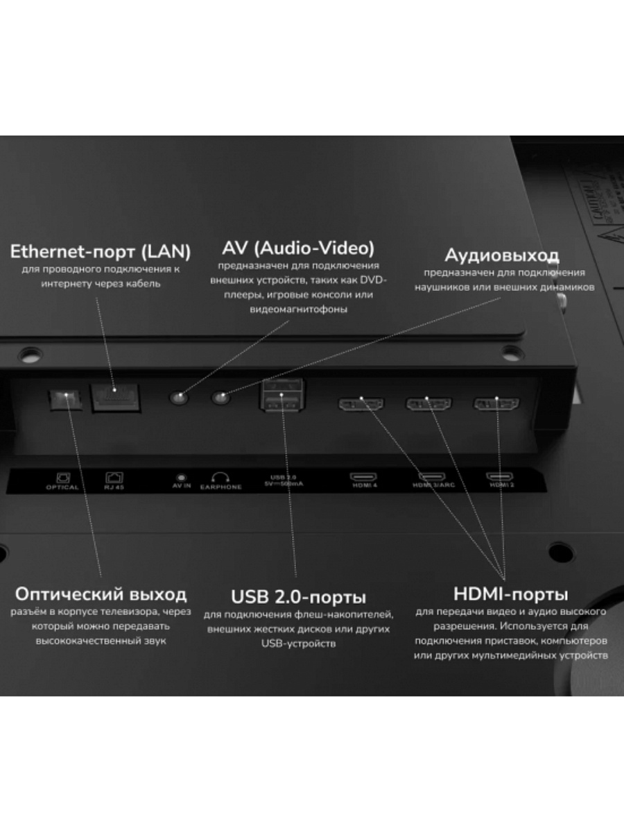 Телевизор AKAI с функцией караоке 75" TA75BU750 4K UHD Google TV