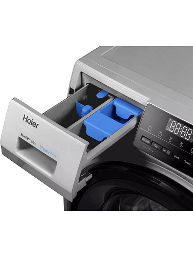 Стиральная машина Haier HW90-BP14929BS (58,3 см / 9кг / 1400об / пар / Direct Motion / Smart Dual Spray / Invertor / A+++ / Серебро)-5