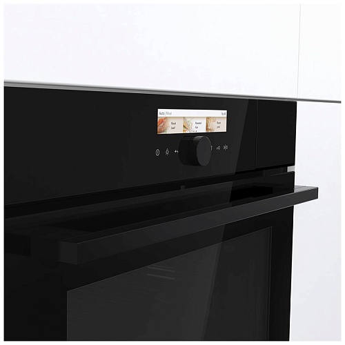 Духовой шкаф с функцией пароварки Gorenje BCS798S24BG (Superior / Чёрная / SilverMatte / ProCook / AutoRoast / AquaClean / StayWarm / телескоп)-4