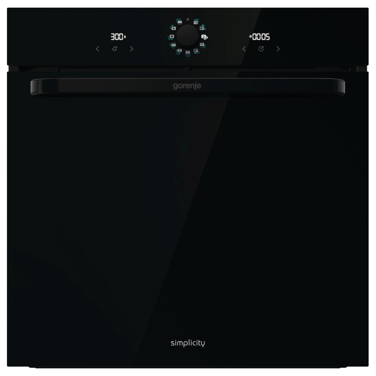 Духовой шкаф Gorenje BOS6737SYB (Simplicity 2.1 / Черный / SilverMatte / IconLED / GentleBake / AirFry / AquaClean / CompactDoor)-0
