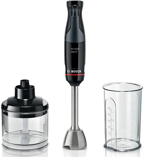 Блендер Bosch MSM4B620 (1000 Вт/ плавная регулировка скорости/ измельчитель, стакан)-0
