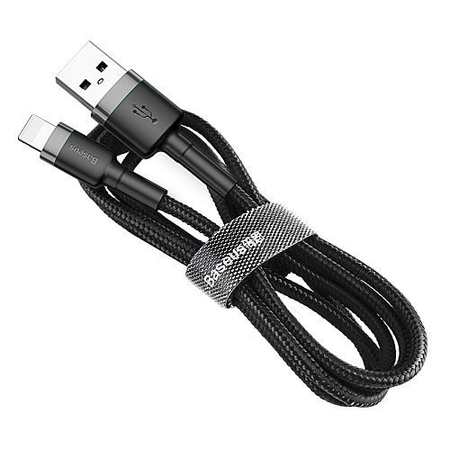 Кабель Baseus Cafule Series Lightning - USB 2м, черный