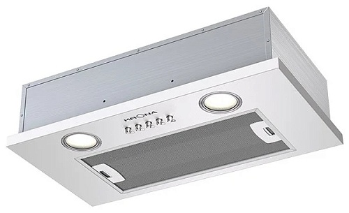 Вытяжка полновстраиваемая KRONA SELINA 600 white PB (715 м³/ч / 70 Вт / LED освещение 2x2 Вт/ ширина - 52 см / белая)-0
