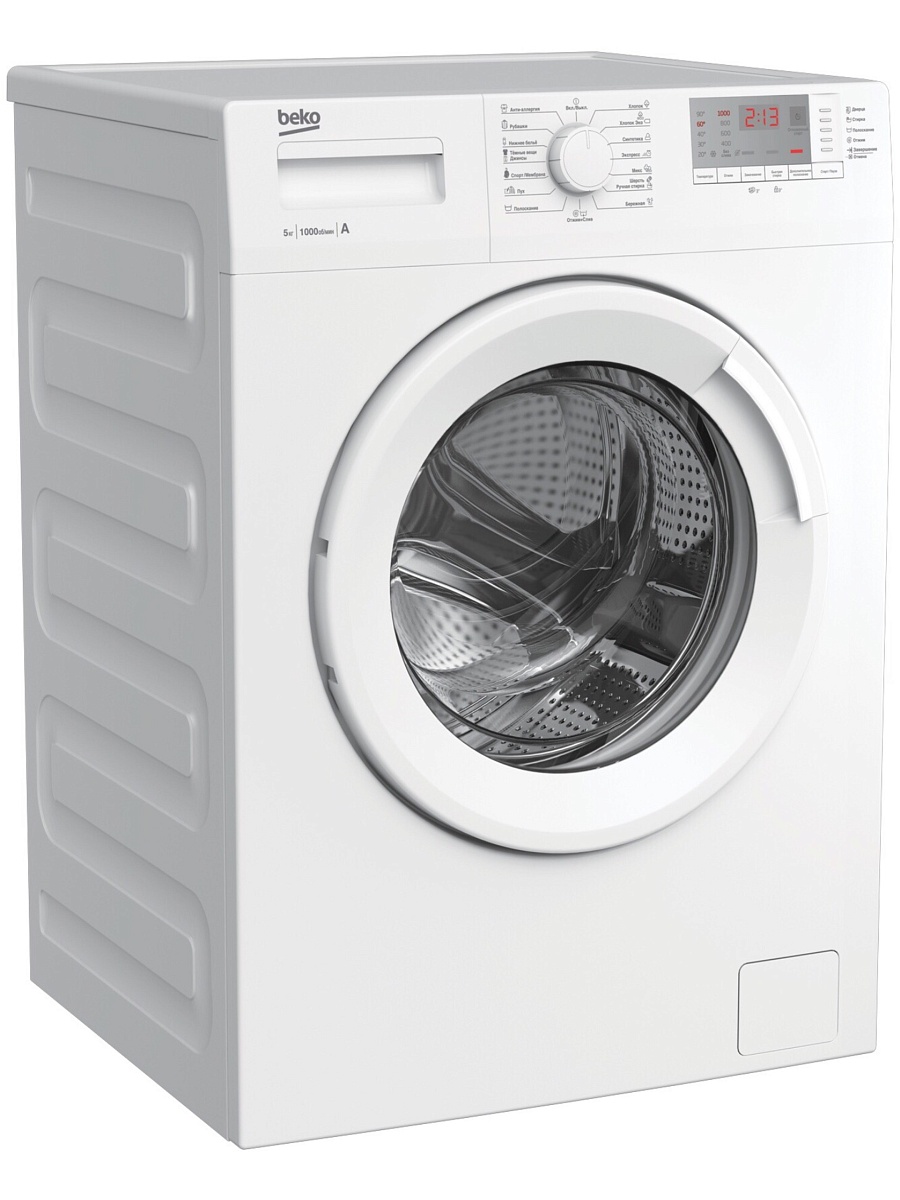 Стиральная машина Beko WRS5512BWW (36.5см / 5кг / 1000об / OptiSense® / A)