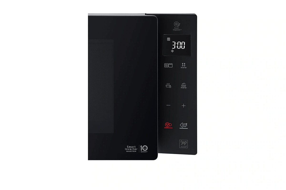 Микроволновая печь LG MH6535GIS (25 л, 1000 Вт, Гриль 900 Вт, переключатели сенсор, чёрный, EasyClean, Smart Inverter)