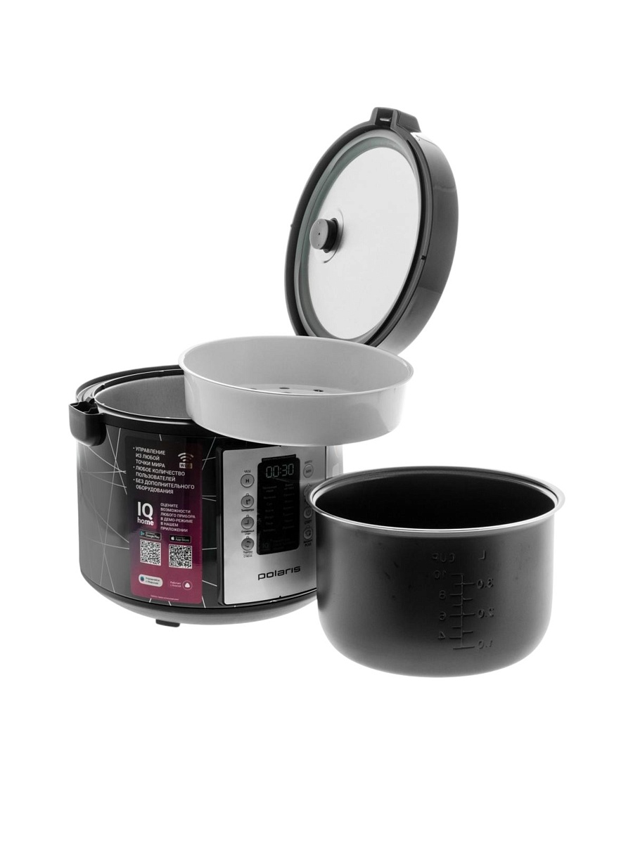 Мультиварка Polaris PMC 5020 Wi-Fi IQ Home (5 л / 750 Вт / 45 программ / поддержание тепла, отложенный старт / управление со смартфона)-1