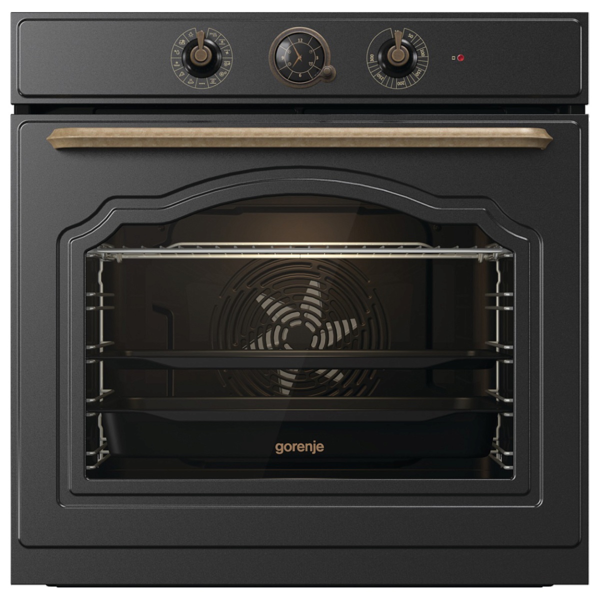 Духовой шкаф Gorenje BOS67371CLB (Classic / Черный матовый / SilverMatte / GentleBake / AirFry / AquaClean / CompactDoor)