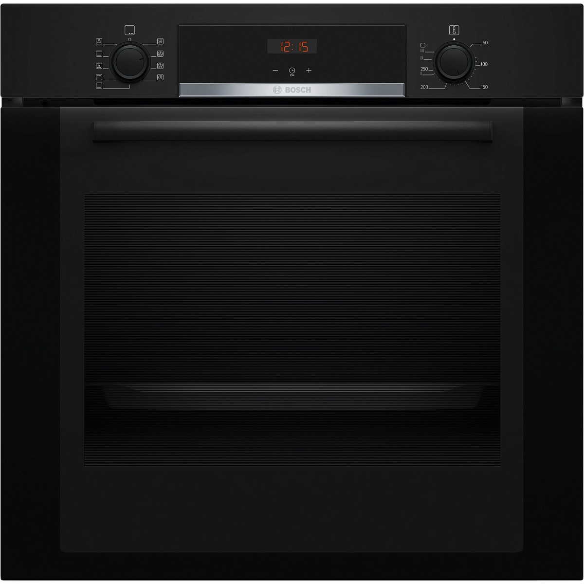 Духовой шкаф Bosch HBA3340B0 (Serie4 / 71 л / до 275 °C / Чёрное стекло / Гриль / Телескоп. напр. (x1) / TelescopeStop / A)-0