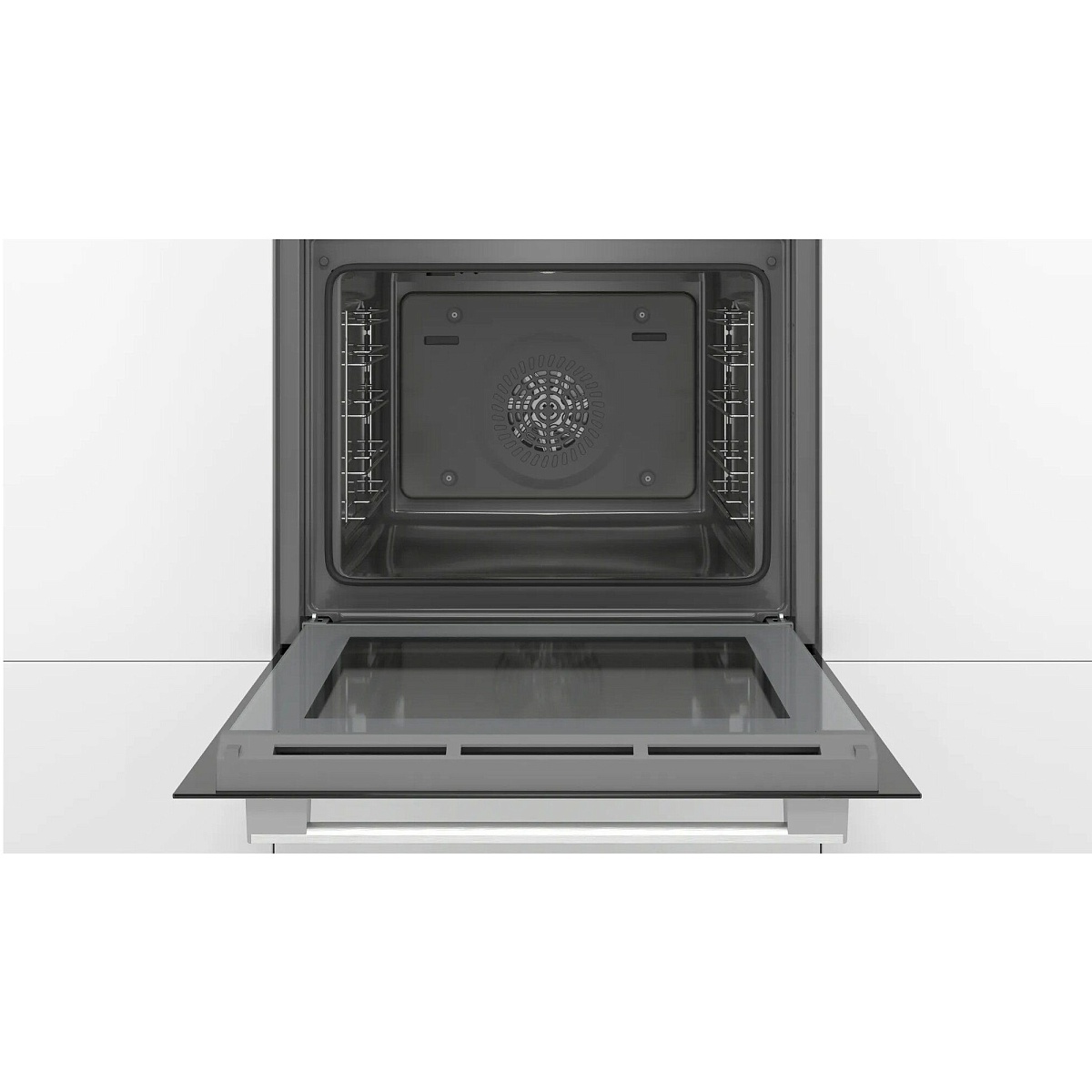 Духовой шкаф Bosch HBA530BW0S (Serie2 / 71 л / до 275 °C / Белое стекло / Гриль / съемные направляющие / EcoClean (задняя стенка) / A)-2