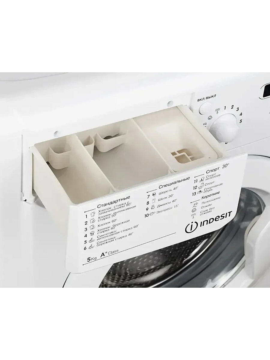 Стиральная машина Indesit IWSD 51051 CIS (42 см / 5кг / 1000об / Eco Time / A)