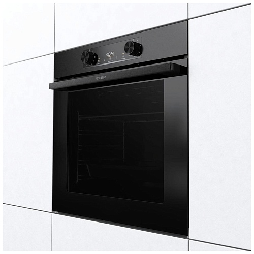 Духовой шкаф Gorenje BO6735E02BK (Essential / 77 л / до 300 °C / Чёрный, стекло / AquaClean / PerfectGrill / съемные направляющие / А / IconLED)-3