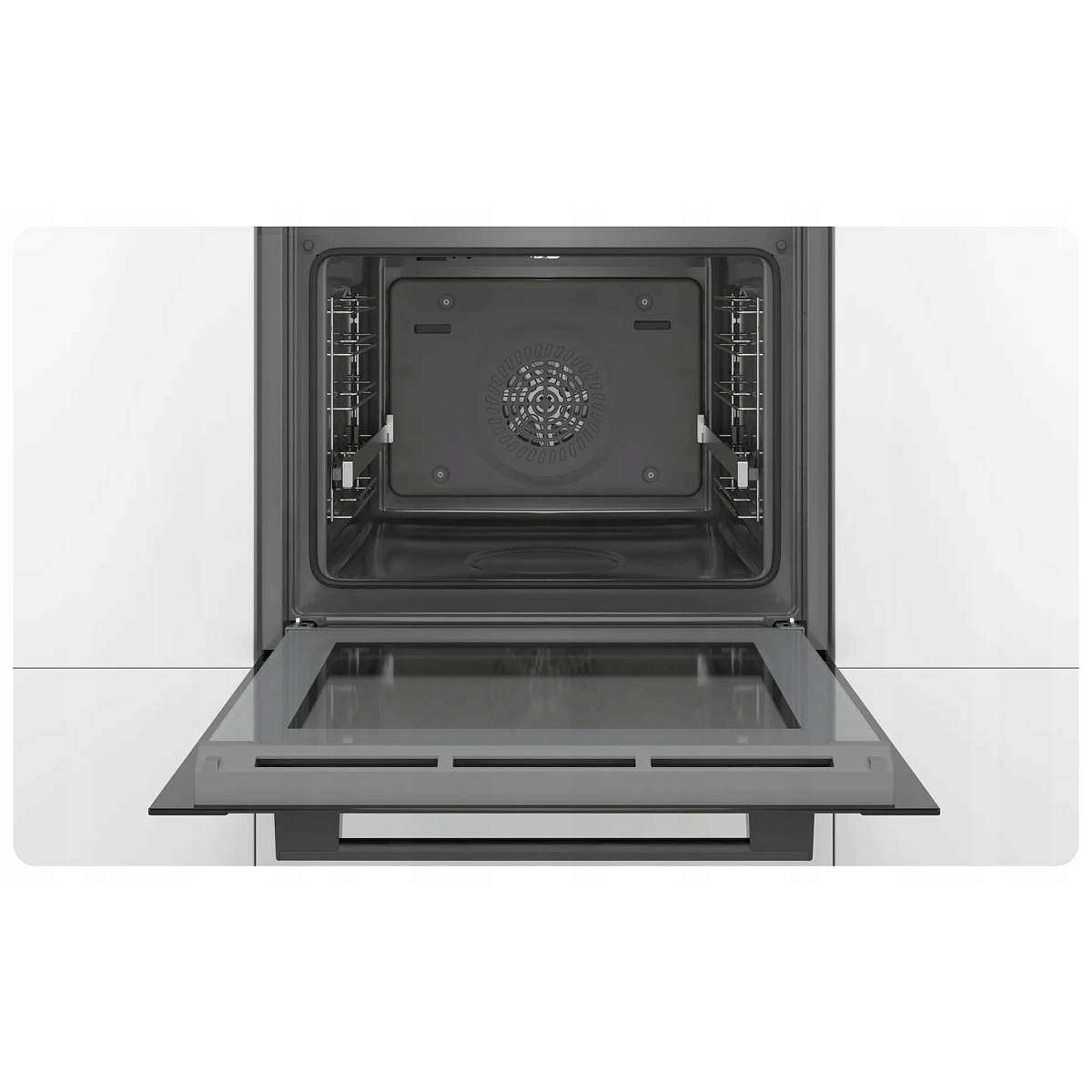 Духовой шкаф с добавлением пара Bosch HRA3340B0 (Serie 4 / 71 л / до 275 °C / Черное стекло / Гриль / Телескоп. напр. (x1) / A)-2