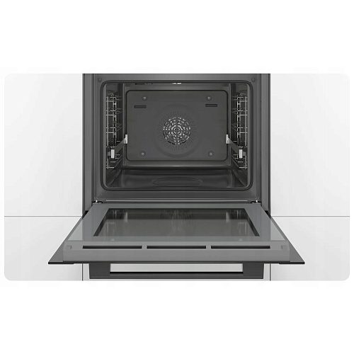 Духовой шкаф с добавлением пара Bosch HRA3340B0 (Serie 4 / 71 л / до 275 °C / Черное стекло / Гриль / Телескоп. напр. (x1) / A)-3