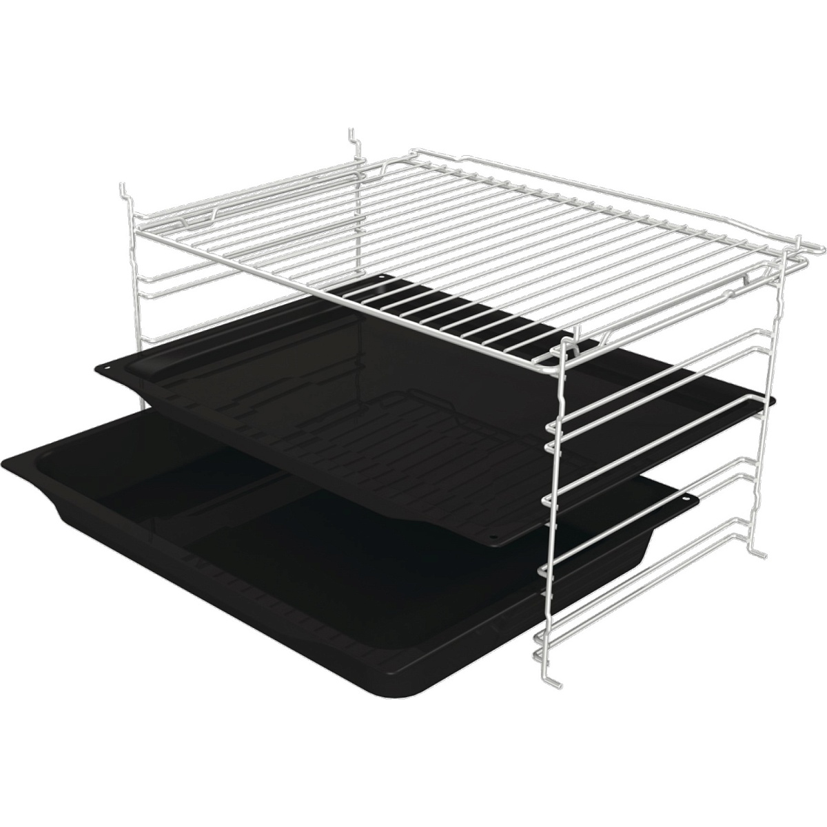 Духовой шкаф Gorenje BOS6737E03WG (Essential / 77 л / до 300 °C / Белый, стекло / AquaClean / PerfectGrill / съемные направляющие / А / IconLED)
