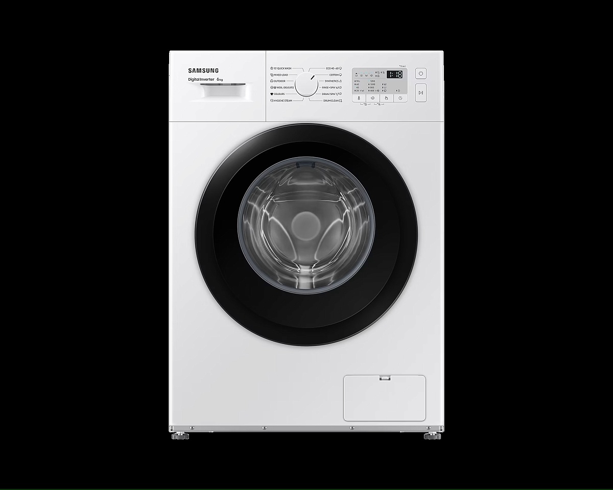 Стиральная машина Samsung WW60A3120BH/LE (40см / 6кг / 1200об / пар / Drum Clean / мотор - Digital Inverter)