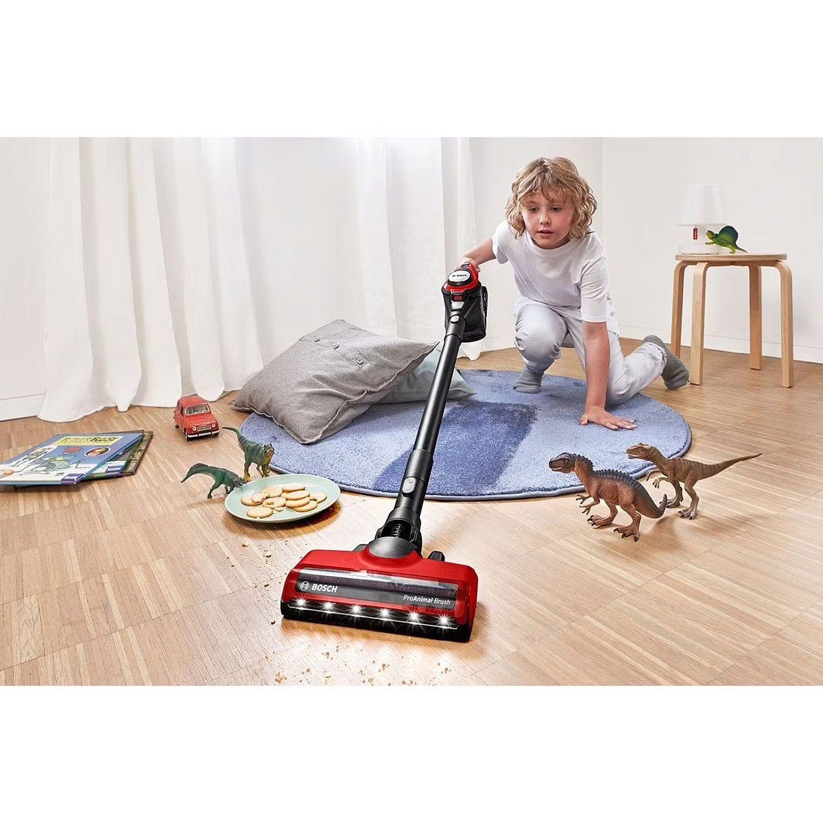 Пылесос Bosch BBS8214PET Unlimited Gen2 ProAnimal (вертикальный, контейнер 0,3л, аккумулятор Li-Ion, красный)