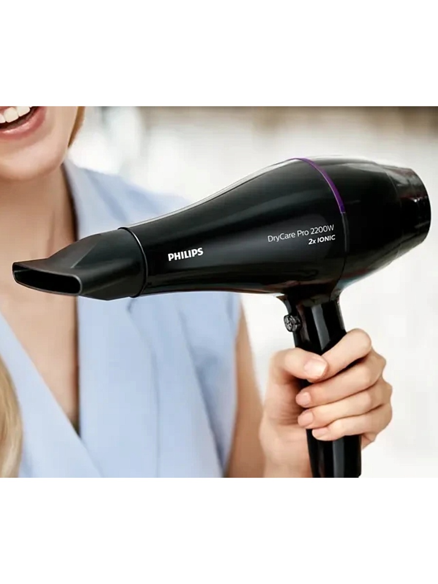 Фен Philips BHD274/00 (полноразмерный / 2200 Вт / 3 режима / холодный воздух / шнур - 2 м / AC мотор/ диффузор)