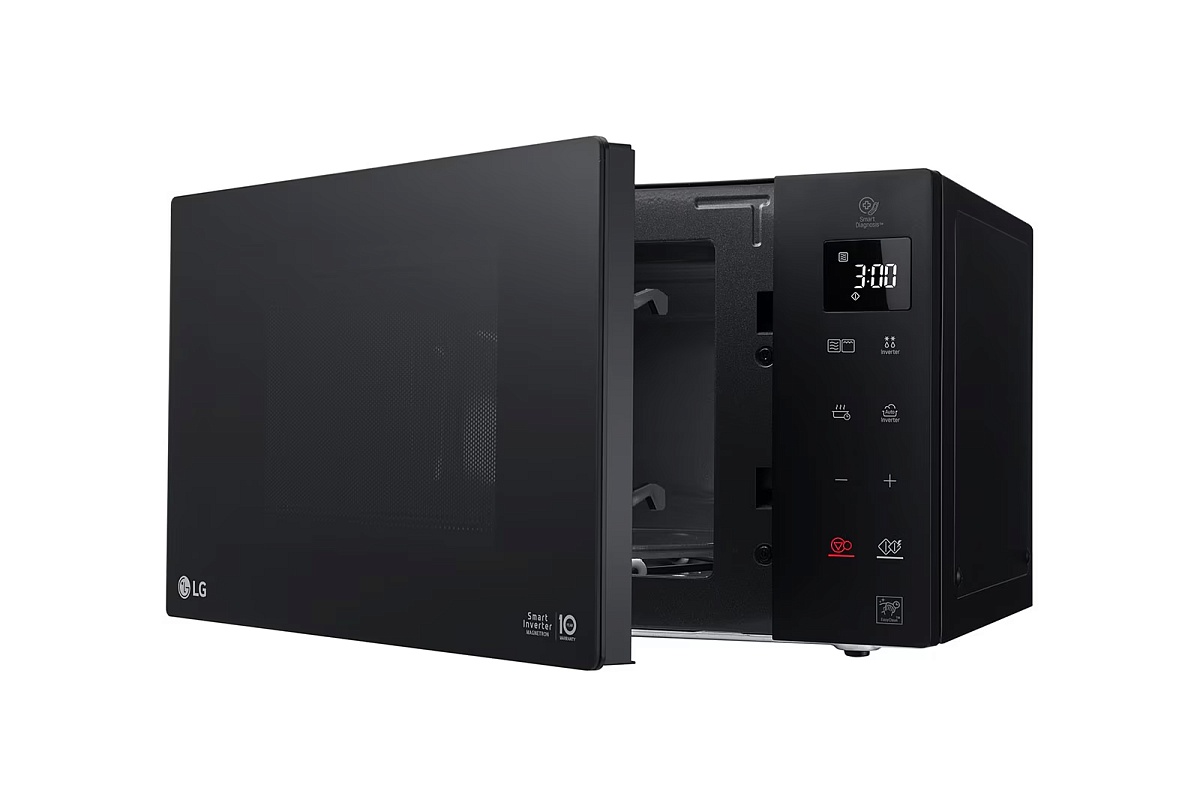 Микроволновая печь LG MH6535GIS (25 л, 1000 Вт, Гриль 900 Вт, переключатели сенсор, чёрный, EasyClean, Smart Inverter)